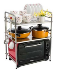 China Supplier Milan Stainless Steel Kitchen Rack Holder Microwave Oven Rack