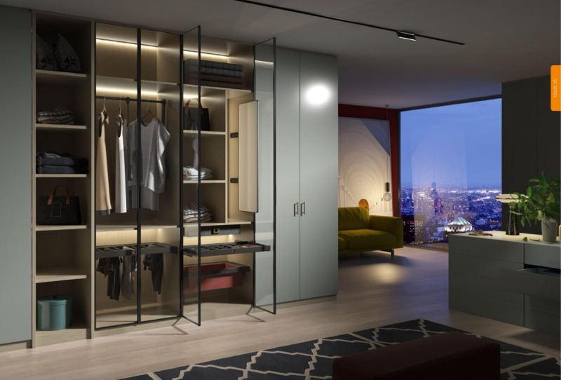 Wardrobe Accessories Closet Soft Close Wardrobe Pull Out Trouser Rack Pants Rack Pull Out Hanger