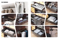 Wardrobe Accessories Closet Soft Close Wardrobe Pull Out Trouser Rack Pants Rack Pull Out Hanger