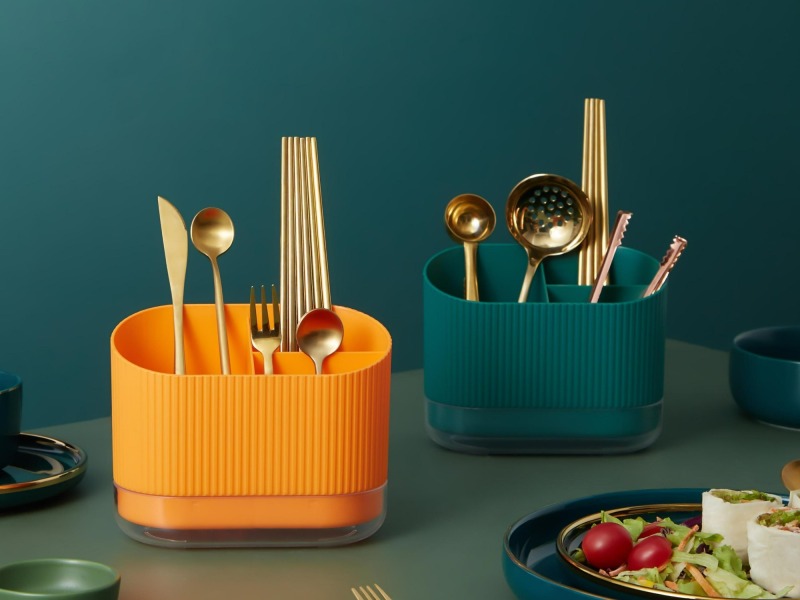 Use And Clean Kitchen Soup Spoon Chopsticks Holder Pad Pot Cover Storage Spatula Plastic Rack