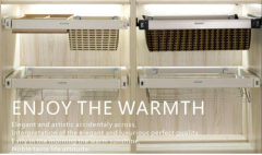 Wardrobe Accessories Closet Clothes Storage Basket Cabinet Adjustable Pull Out PVC Rattan Basket