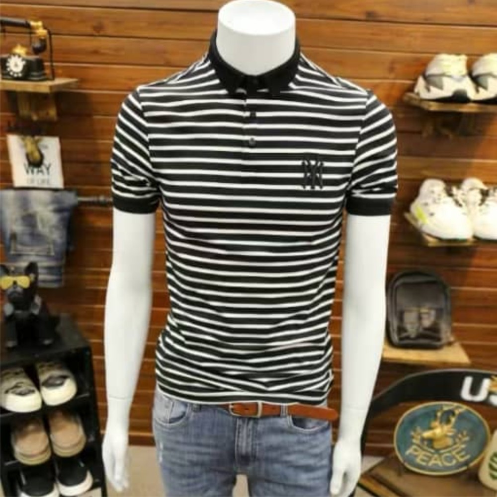 Men's Polo Shirts - Black & White