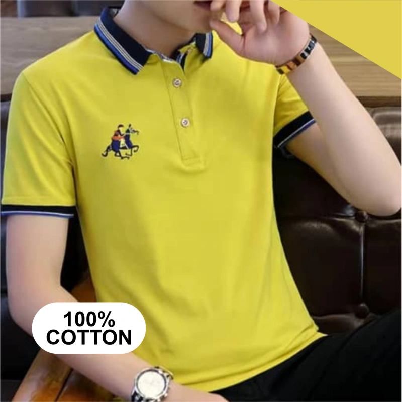 Men's Latest Polo Shirts - Yellow