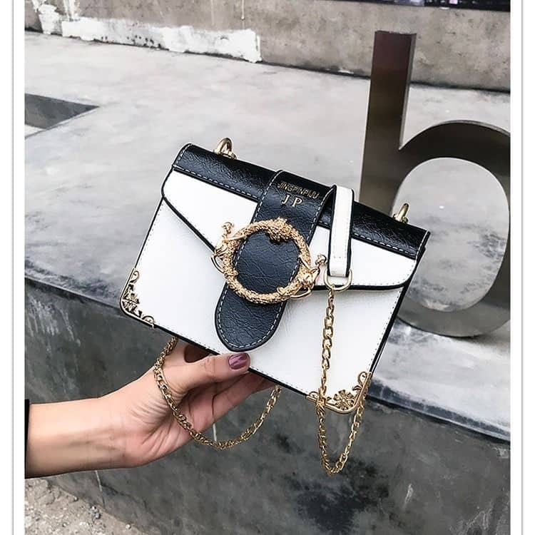 JIN PIJU Ladies Leather White Bags