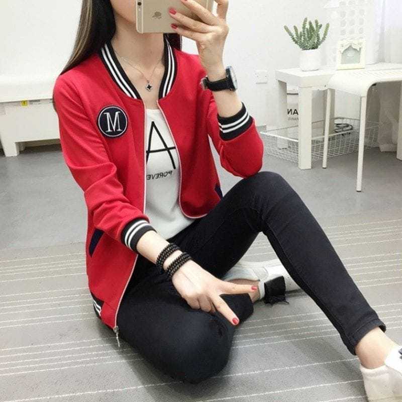 Ladie's Long Sleeve Zipper Jacket