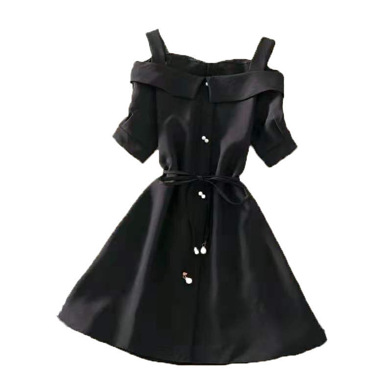 Ladies Elegant Sexy Dress - Black