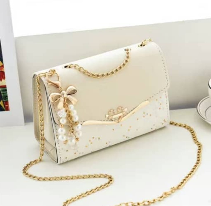 Off-White Gold Chain Mini Bag
