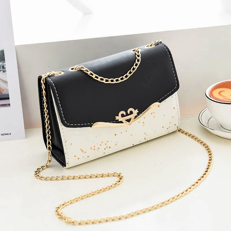 Black Gold Chain Mini Bag