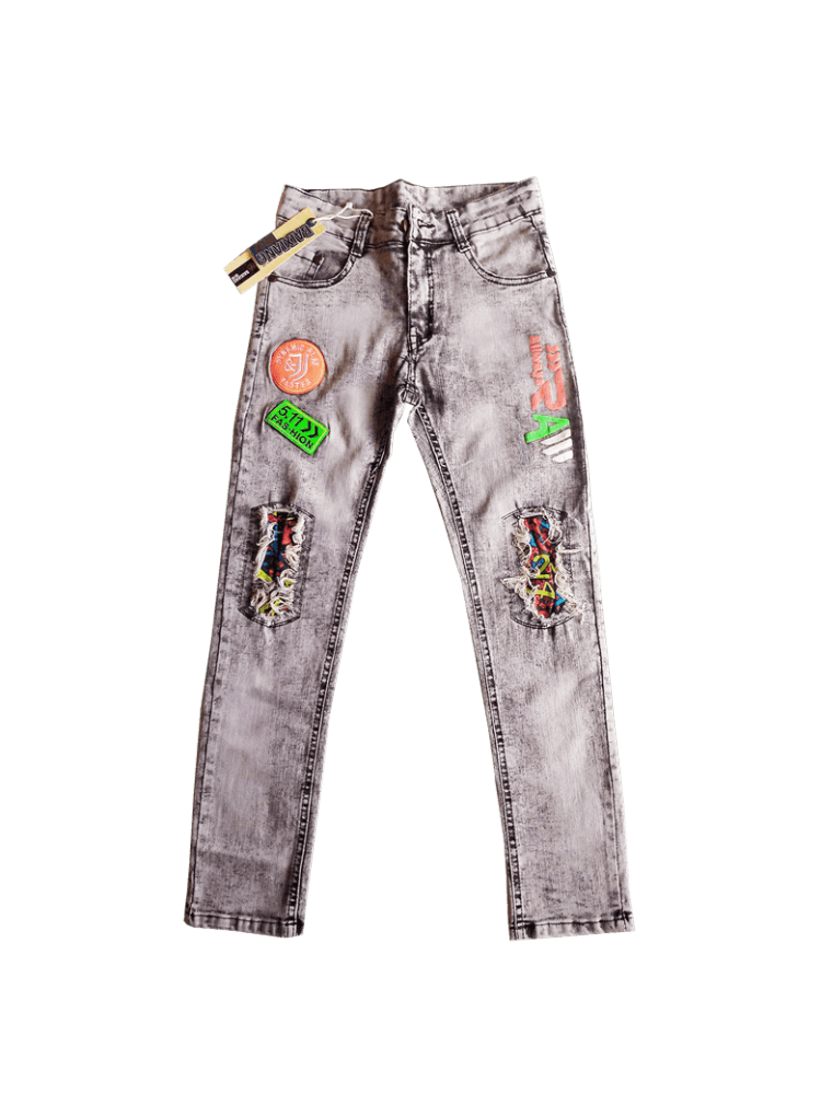 Stitched Fashionable Kids Jeans