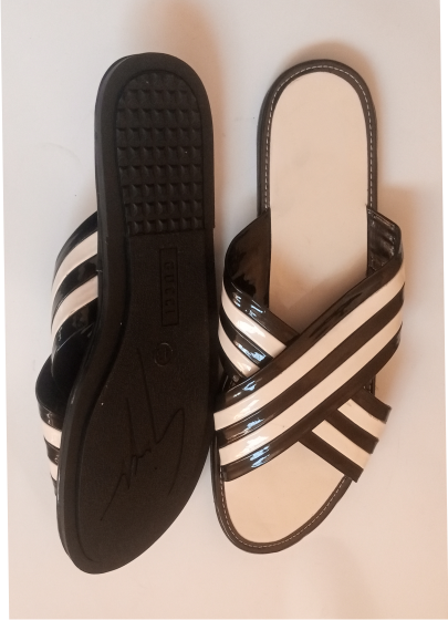 Men's Casual Gucci Palm - Off-White-Black