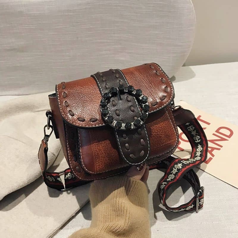 Ladies Magnetic Leather Bucket Bags