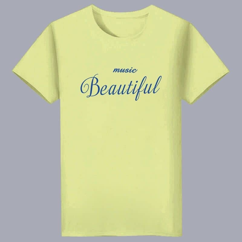 Men's Fashionable T-Shirts - Lemon Green