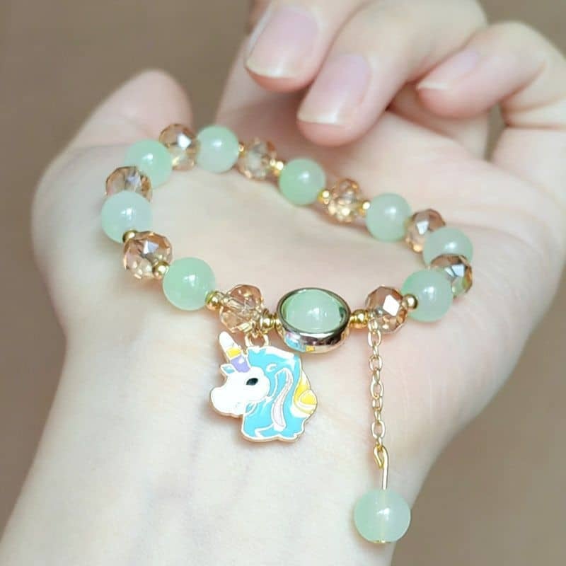 Women's Horse Pendant Bead Bracelet