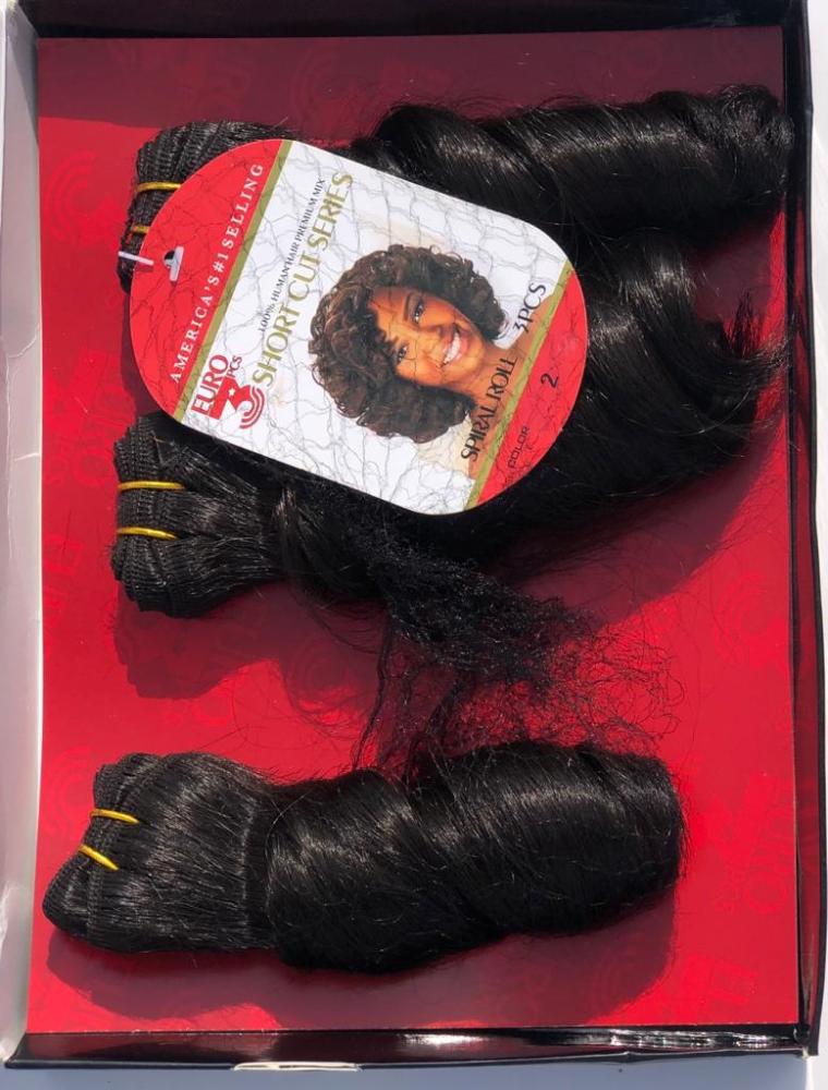 Short Cut Series Human Hair - Spiral Roll 3PCS