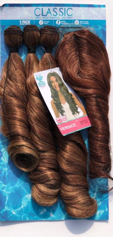 Versace Natural Classic Hair - 3 PCS + Closure