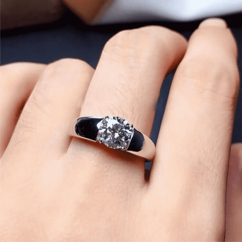 Unisex Cracking Gem Ring