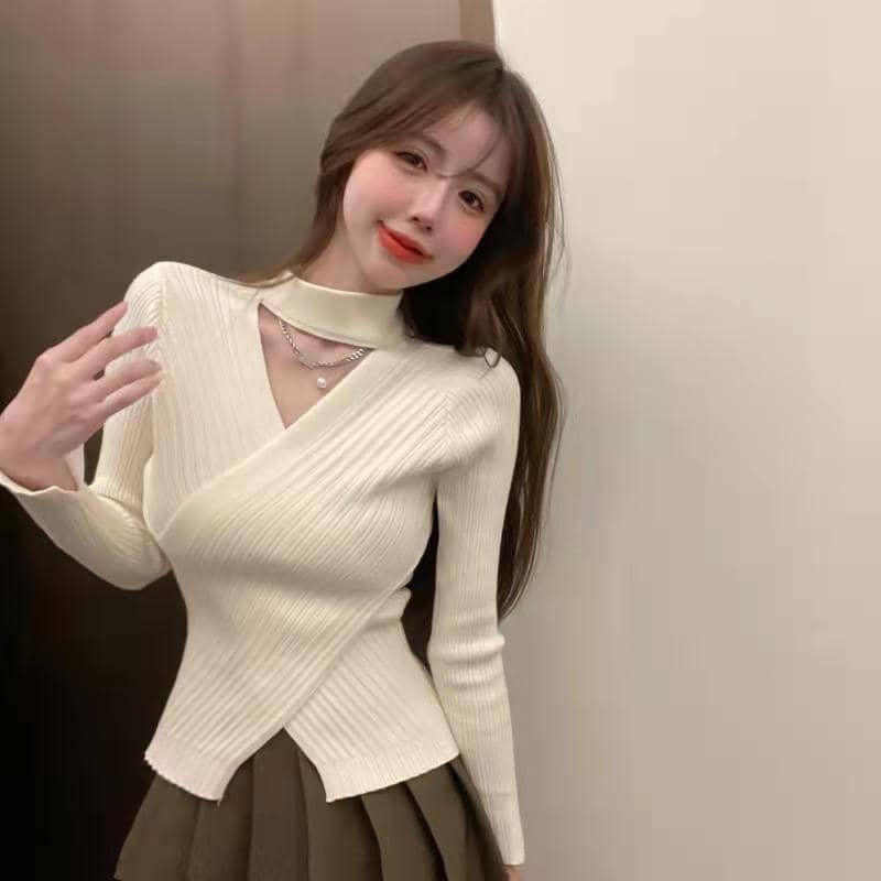 Ladies Knitted Long Sleeve Top