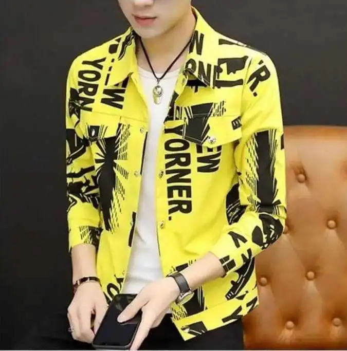 Men's Designer Yellow Jacket