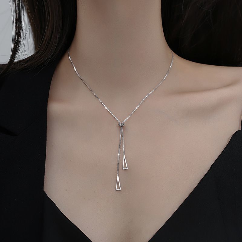 Ladies Double Pendant Necklace