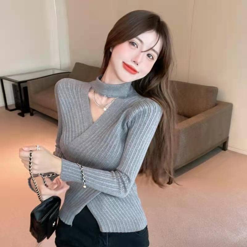 Ladies Knitted Long Sleeve Top