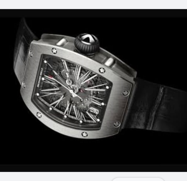 Richard Mille RM Leather Wristwatch - White Gold