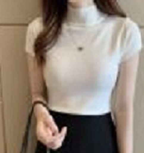 Trendy Women Turtleneck Armless Top