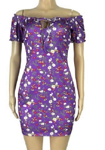 Ladies Flower Multicolor Gown.