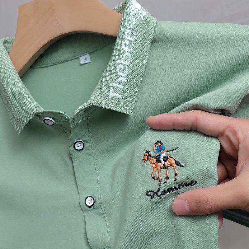 Men New Smart Long Sleeve Polo Shirts