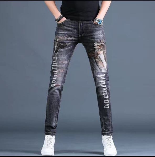 Men's Quality Slim Black Jeans