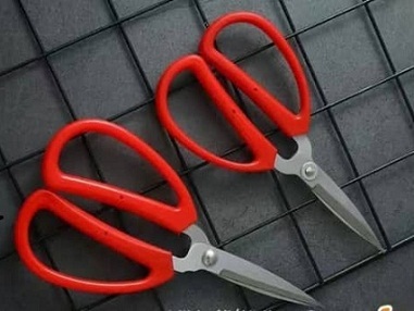 Stainless Steel Multi Purpose Sharp Scissors -  Red Handle
