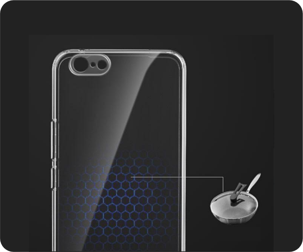iPhone 6 Transparent Pouch with Heat emission holes