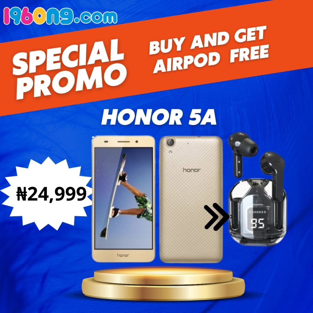 Honor 5A  64GB, 4GB RAM - Gold ( GRADE A ) (With Free Airpod)