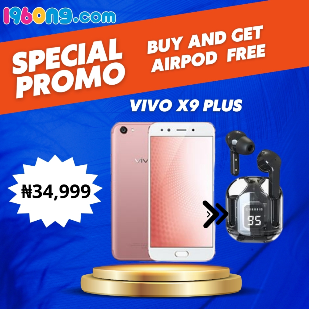 Vivo X9  Plus - Rose-Gold,  64GB ROM, 4GB RAM, (WIth Free AirPod)