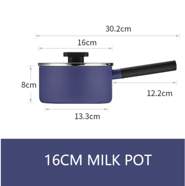 Japanese Kitchenware Soup Pan Cooking Pots Milk Pot with Gas Stove Induction Cooke Baby Breakfast Milk Coffee Saucepan Cookware