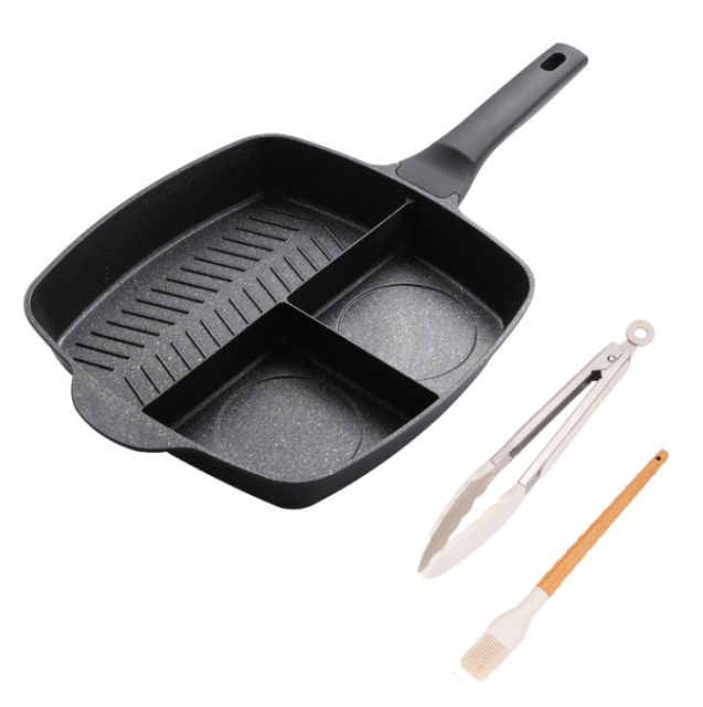 3-in-1 non stick frying pan crepe maker pan cooking wok pot korean cookware breakfast egg pan skillet kitchen utensils