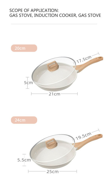 Maifan Stone Frying Pan Nonstick Home Breakfast Pot Induction Cooker Gas Stove Fried Steak Pancake Nonstick Frying Pan Pot lid Maifan Stone Frying Pan Nonstick Home Breakfast Pot Induction Cooker Gas Stove Fried Steak Pancake Nonstick Frying Pan Pot lid