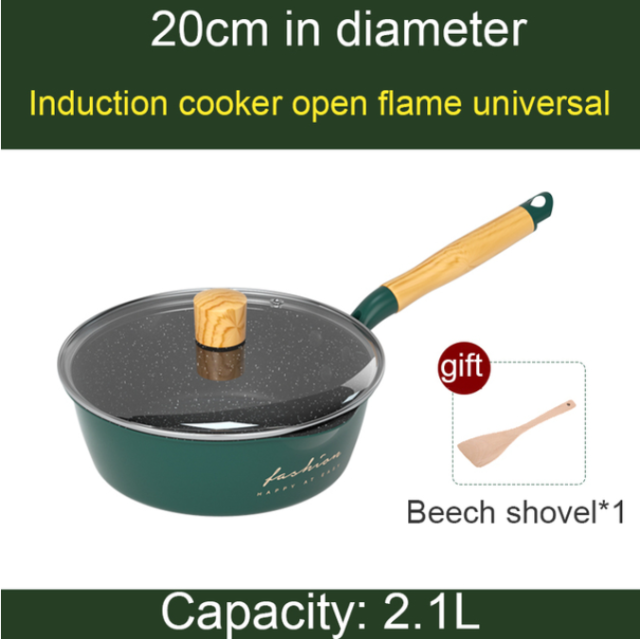 Lightweight Household Frying Pan Wok Deep Fryer Non Stick Pot Set Cooking Food Pancake Egg Pan Suitable for Gas Induction Cooker