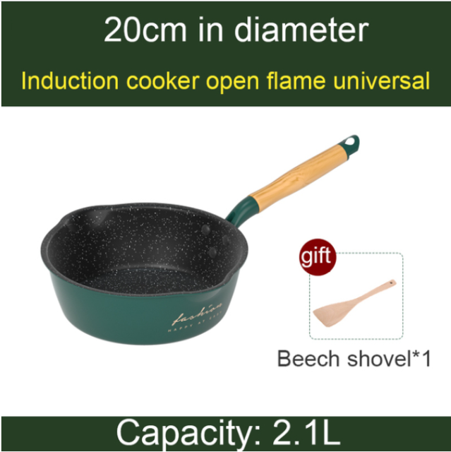 Lightweight Household Frying Pan Wok Deep Fryer Non Stick Pot Set Cooking Food Pancake Egg Pan Suitable for Gas Induction Cooker