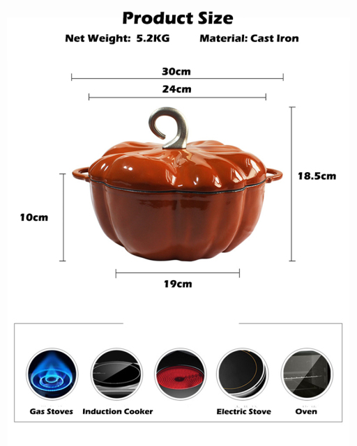 Free shipping New Enamel Cast Iron Pot Dutch Oven Cookware Design Pumpkin Creativity  Coating Non Stick Casserole Pot with Lid Free shipping New Enamel Cast Iron Pot Dutch Oven Cookware Design Pumpkin Creativity  Coating Non Stick Casserole Pot with Lid