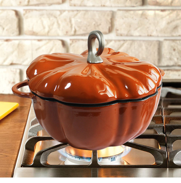 Free shipping New Enamel Cast Iron Pot Dutch Oven Cookware Design Pumpkin Creativity  Coating Non Stick Casserole Pot with Lid Free shipping New Enamel Cast Iron Pot Dutch Oven Cookware Design Pumpkin Creativity  Coating Non Stick Casserole Pot with Lid