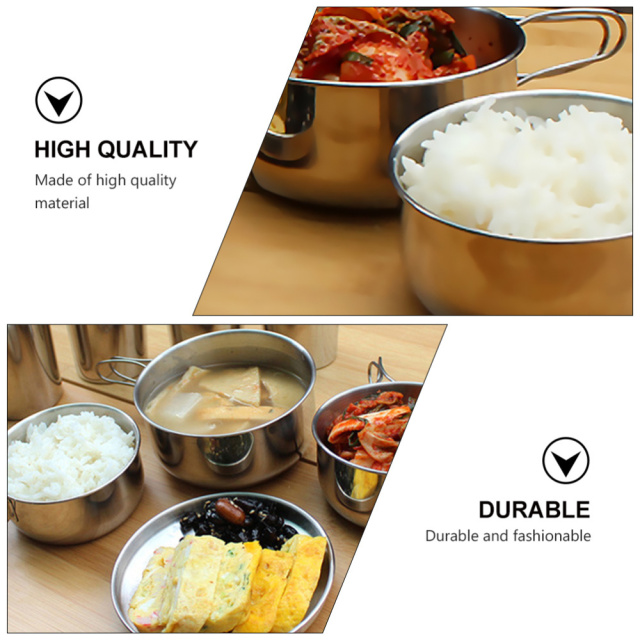 8pcs Camping Cookers For 5-6 People Backpack Portable Picnic Cookware Set Stainless Steel Travel Tableware Outdoor Cutlery