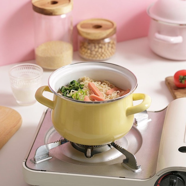 Japanese Stock Pots Multi-purpose 16cm With Lid Enamel Kitchen Cooking Milk Soup Pot Baby Food Porridge Pot Cookware Tools Japanese Stock Pots Multi-purpose 16cm With Lid Enamel Kitchen Cooking Milk Soup Pot Baby Food Porridge Pot Cookware Tools Japanese