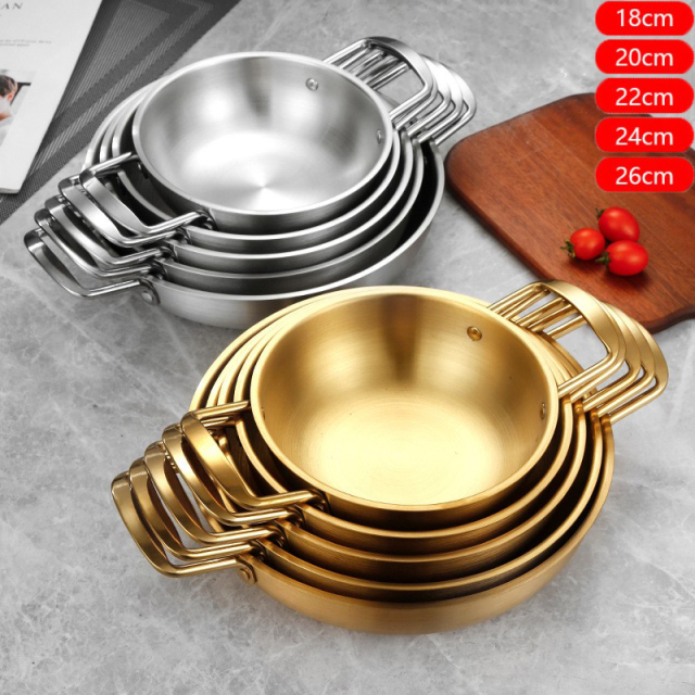 Korean Stainless Steel Ramen Pot Seafood Pot Golden Crayfish Stove Dry Pot Mini Pot Portable Pot Cooking Tool Kitchen Cookware Korean Stainless Steel Ramen Pot Seafood Pot Golden Crayfish Stove Dry Pot Mini Pot Portable Pot Cooking Tool Kitchen Cookware K