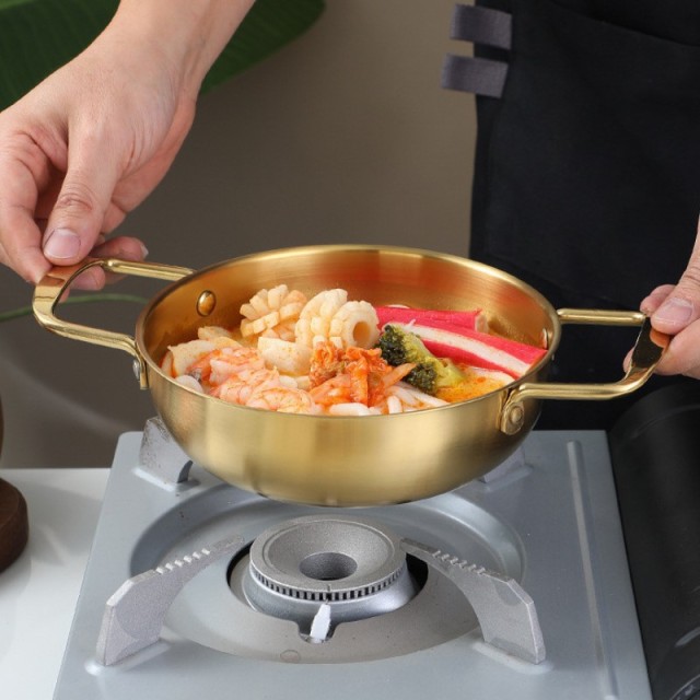 Korean Stainless Steel Ramen Pot Seafood Pot Golden Crayfish Stove Dry Pot Mini Pot Portable Pot Cooking Tool Kitchen Cookware Korean Stainless Steel Ramen Pot Seafood Pot Golden Crayfish Stove Dry Pot Mini Pot Portable Pot Cooking Tool Kitchen Cookware K