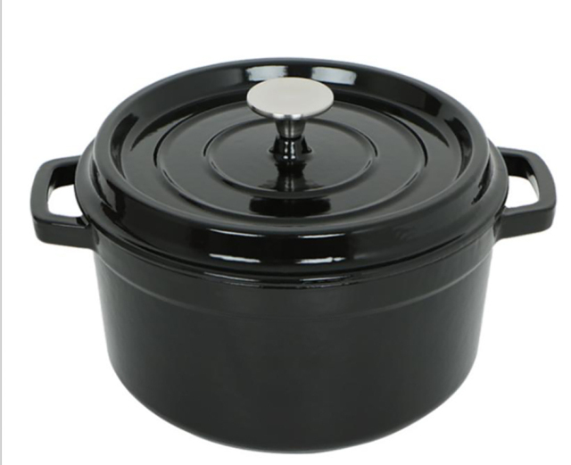 Big 20-26CM Cast Iron Enamel Pot Cookware Carbon Steel Enamel Dutch Oven Pot Set