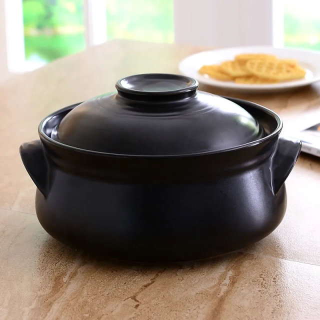 Korean Style Casserole Pottery Pot Soup Pot Steamed Rice Braised Chicken Rice and Heat Resistant Pot Casserole Dish Ceramic