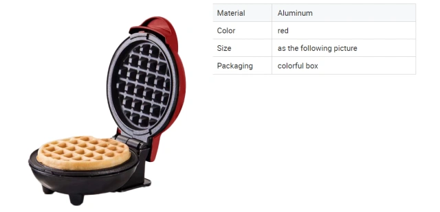 Mini Waffle Maker Red Non-Stick Breakfast Bubble Egg Cake Oven Electric Double Flat Mini Waffle Cone Maker Machine Mini Waffle Maker Red Non-Stick Breakfast Bubble Egg Cake Oven Electric Double Flat Mini Waffle Cone Maker Machine Mini Waffle Maker Red No