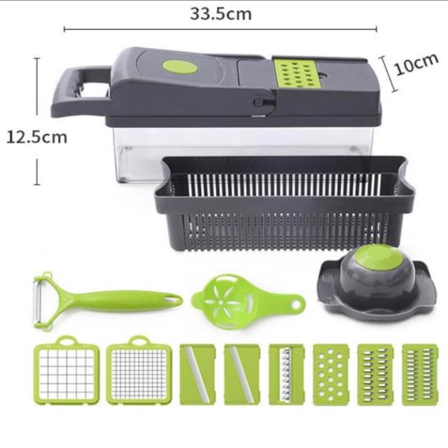14in1 Multifunctional Vegetable Chopper Household Salad Chopper Kitchen Accessories Kitchenware Storage Useful Things for Home