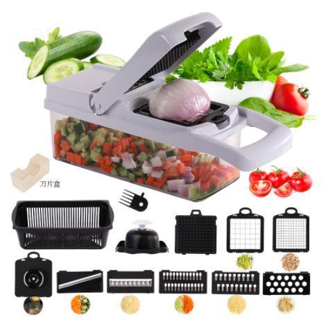 14in1 Multifunctional Vegetable Chopper Household Salad Chopper Kitchen Accessories Kitchenware Storage Useful Things for Home