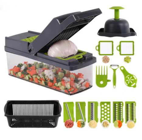 14in1 Multifunctional Vegetable Chopper Household Salad Chopper Kitchen Accessories Kitchenware Storage Useful Things for Home